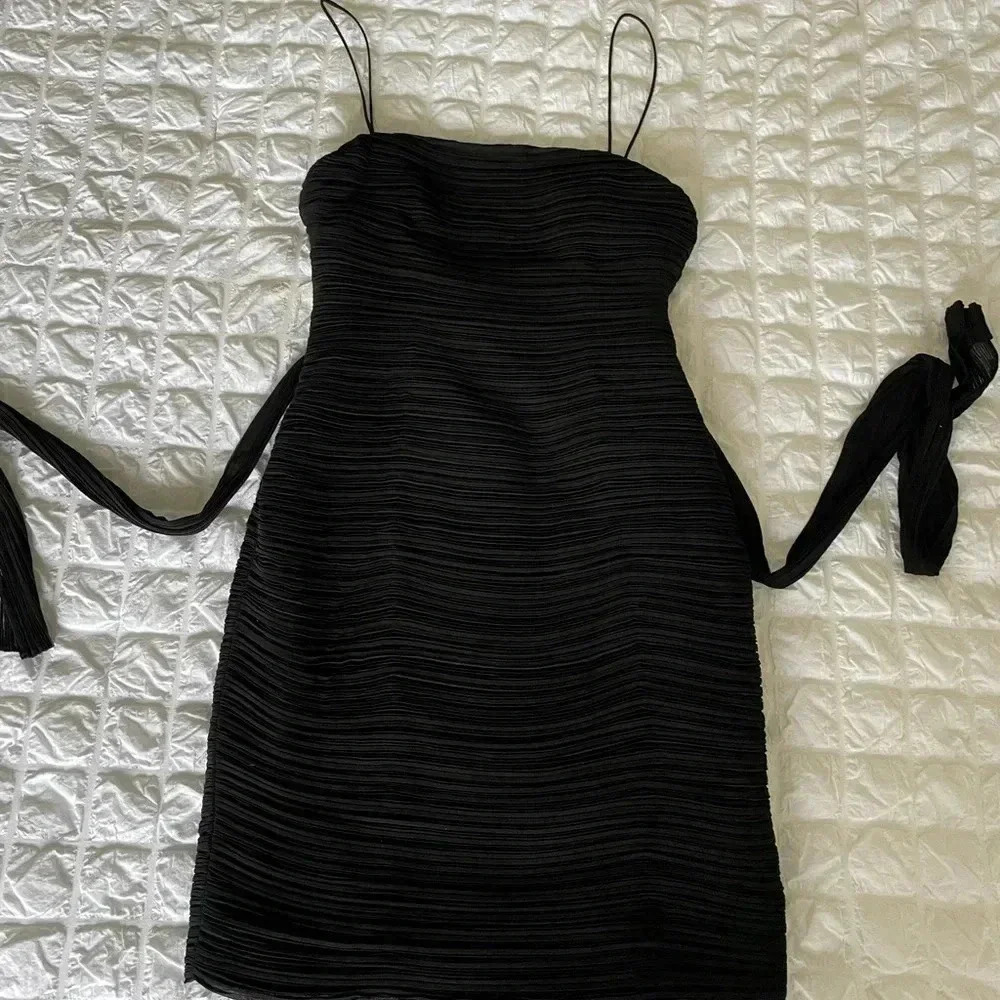 Fame and Partners black tie mini dress